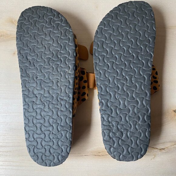 Refresh Comfy Casual Leopard Print Buckle Sandals Leo Slides 8.5 - Picture 7 of 10